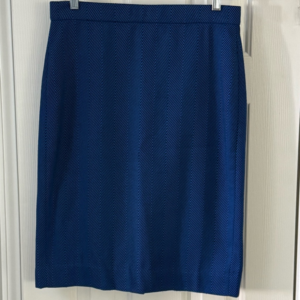 Lands' End Blue Pencil Skirt Size 4
